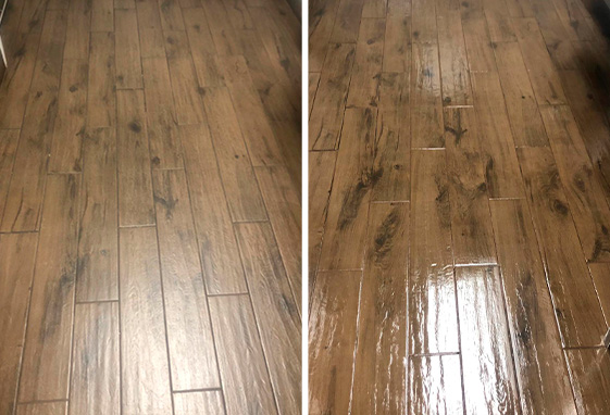 Tile Sealing Before and After