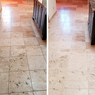 Travertine Deep Cleaning and Sealing