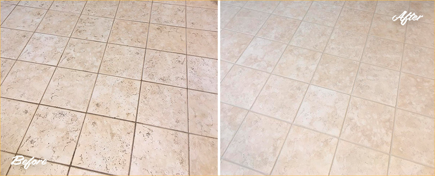 Floor Restored by Our Professional Tile and Grout Cleaners in Kiawah Island, SC