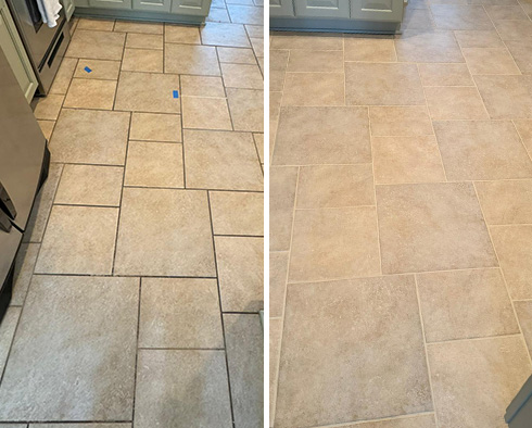 Floor Restored by Our Tile and Grout Cleaners in Charleston, SC