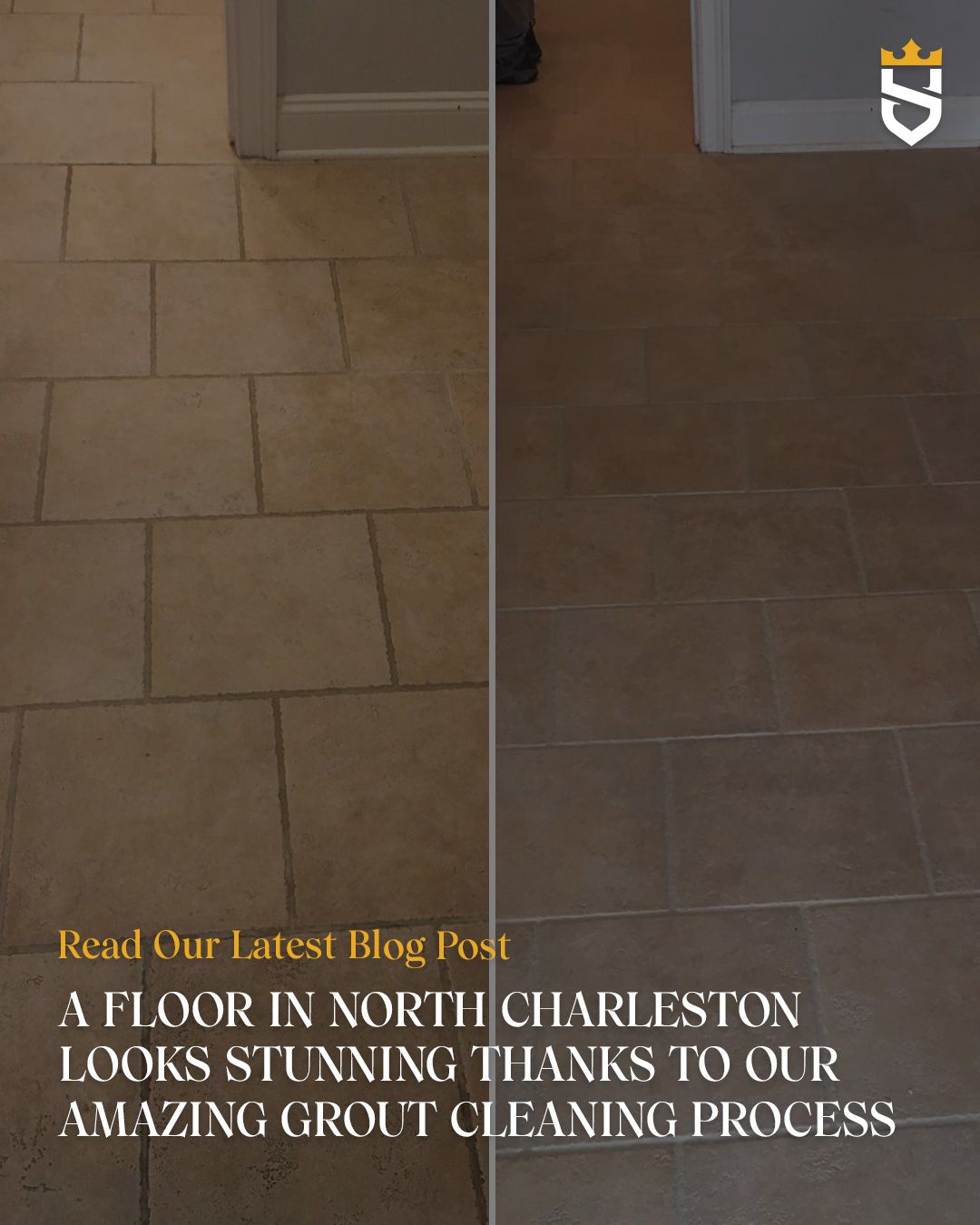 A Floor in North Charleston Looks Stunning Thanks to Our Amazing Grout Cleaning Process