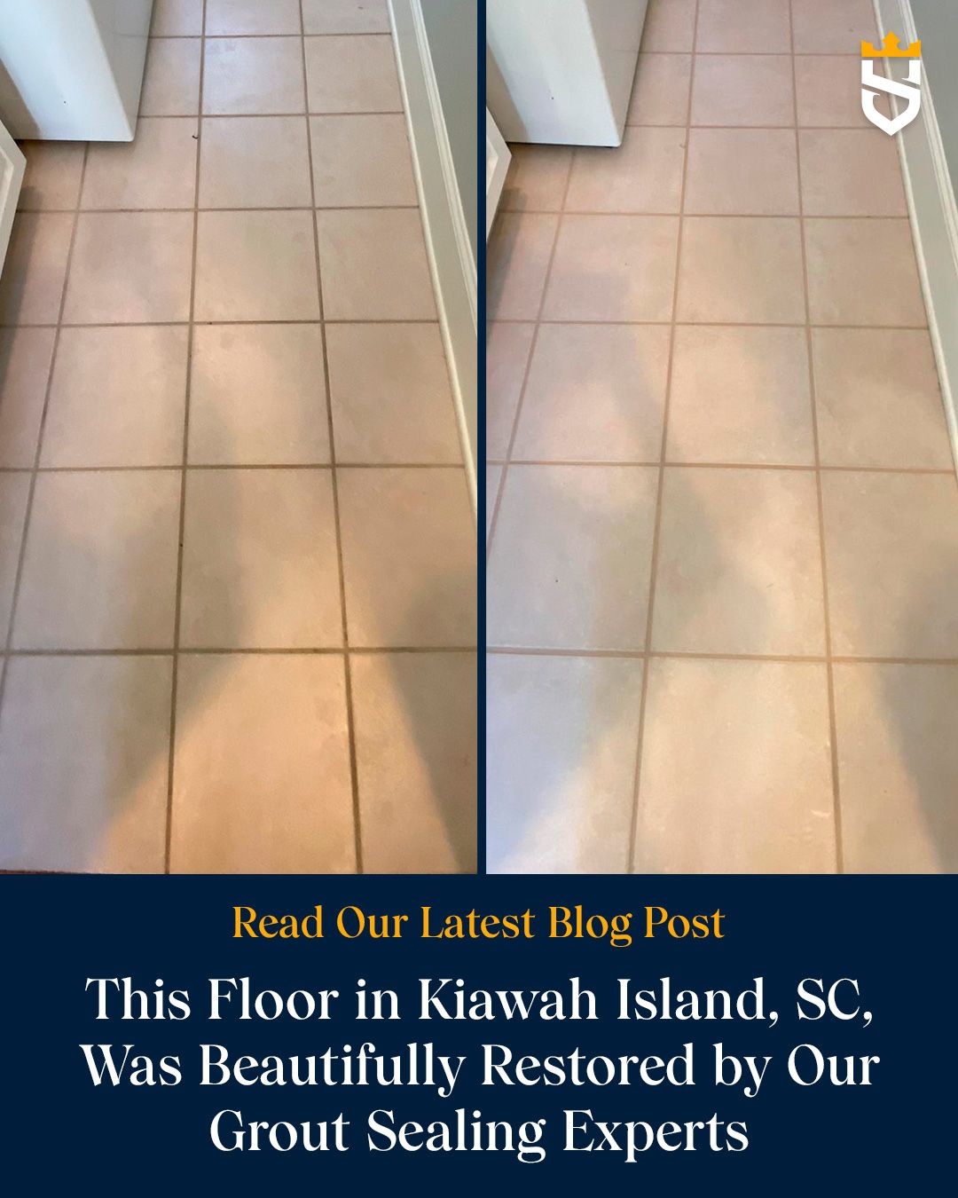 This Floor in Kiawah Island, SC, Was Beautifully Restored by Our Grout Sealing Experts