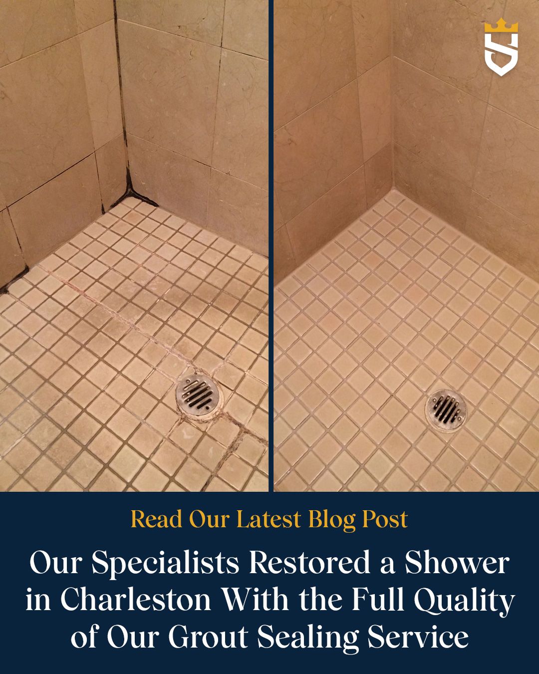 Our Specialists Restored a Shower in Charleston With the Full Quality of Our Grout Sealing Service