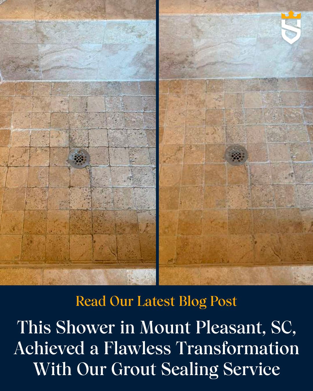 This Shower in Mount Pleasant, SC, Achieved a Flawless Transformation With Our Grout Sealing Service